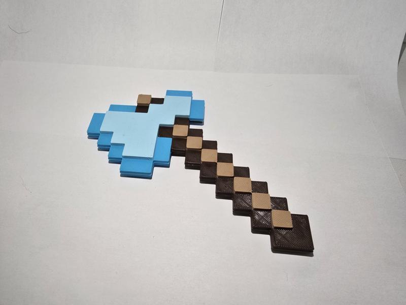 Minecraft Axe Toy / Wallart