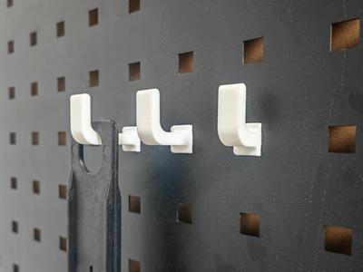 Square Pegboard Rotating Locking Hook