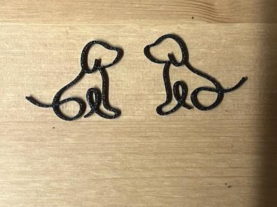 dog earrings