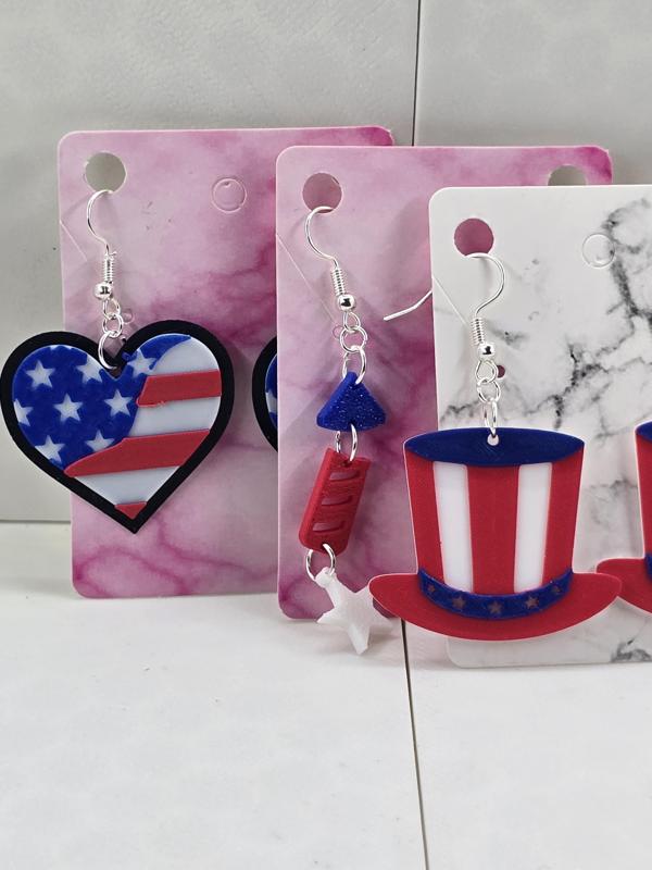 4th of July Earrings