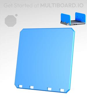 2x2H - Bottom Holes - Multibin Drawer Faceplate