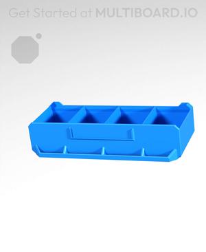 4x1x1.5-Deep - Linear Divided - Multibin Simple Drawer