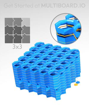 5x5 Tiles - 3x3 Board - Multi-Material Stack