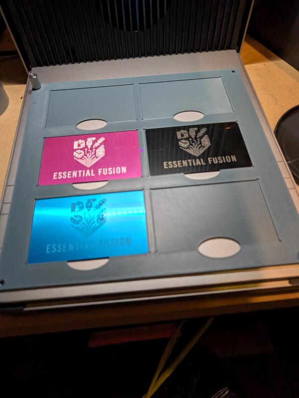 xTool F1 Ultra Business Card Jig