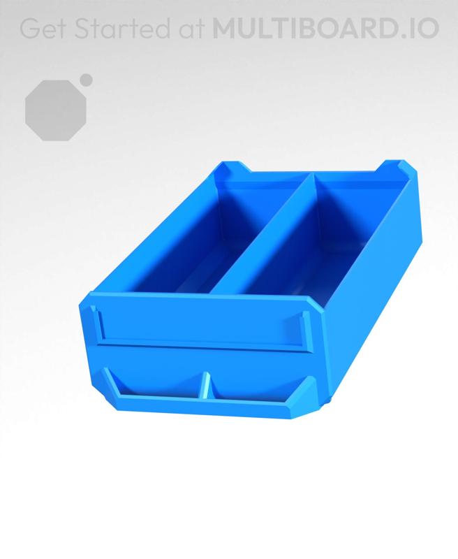 2x1x3-Deep - Linear Divided - Multibin Simple Drawer