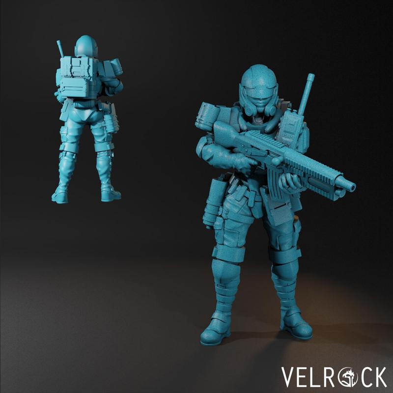 Tempest Guardsman Rifleman 7 (Female) (PRESUPPORRTED)