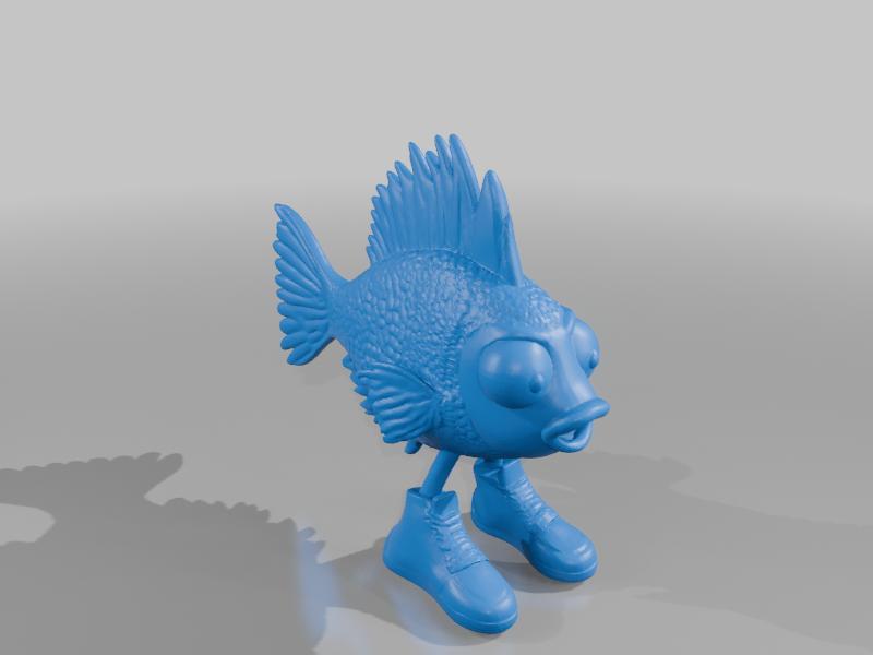 a fish wearing jordans