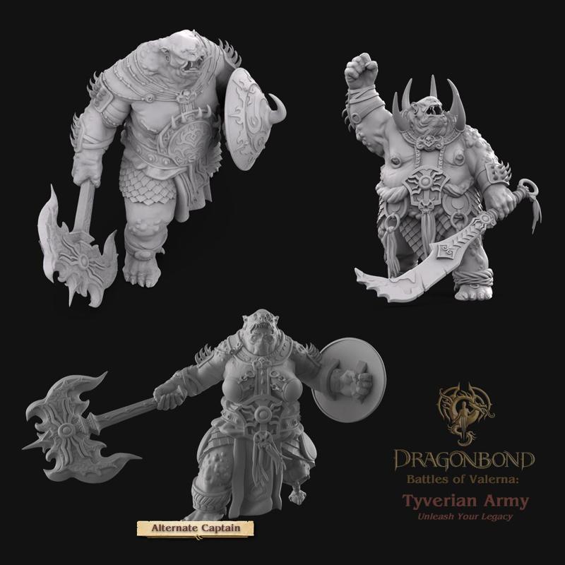 Tyverian Ogerron Phalanx Unit from Dragonbond Wargame
