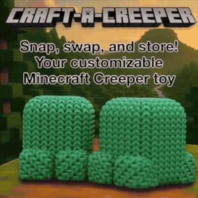 Craft-A-Creeper – Crochet-Style, Swap Faces and Store Parts!