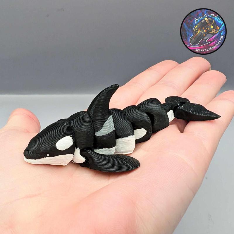 Baby Flexi Orca Keychain