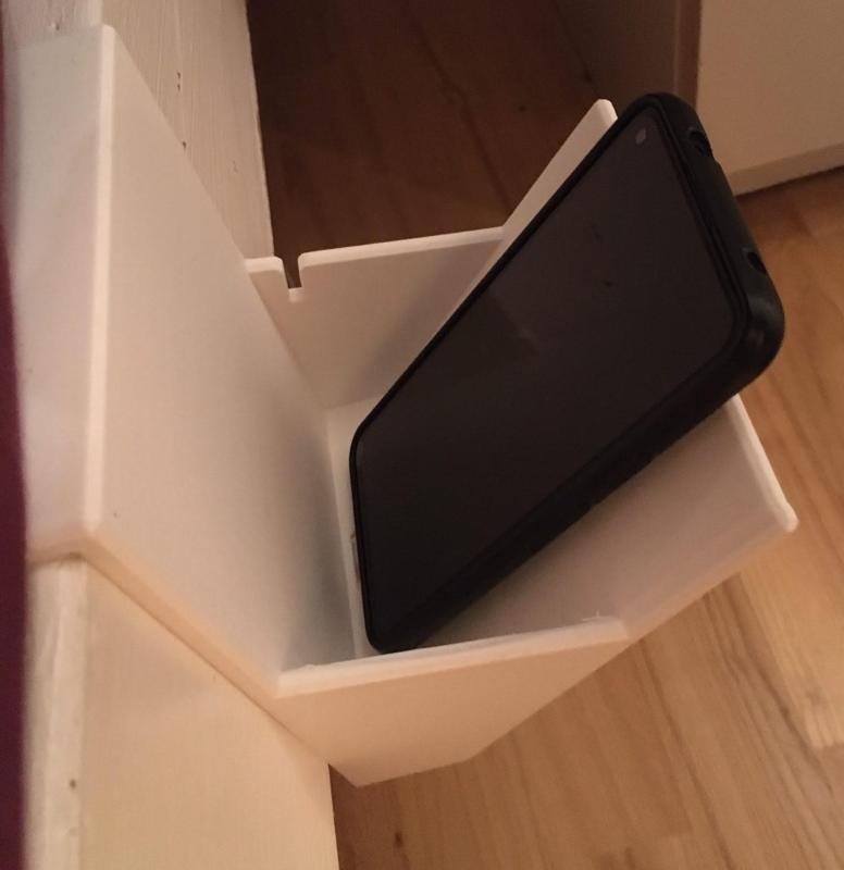Mini bedside storage box for smartphones and other stuff