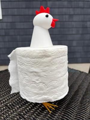 Toilet paper chicken