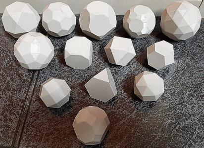 Archimedean solids (13 objects)