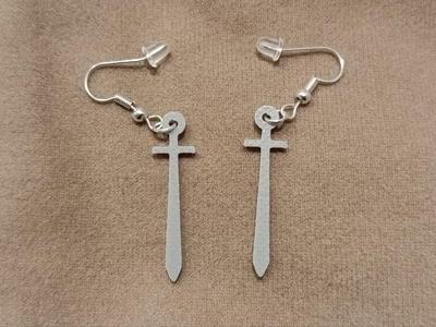Sword earrings/keychain