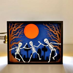 Skeleton Multilayer Silhouette