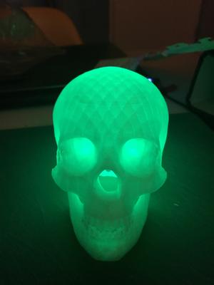 Halloween Skull With Glowing Eyes