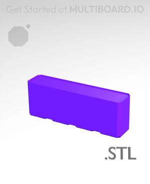 4x1x1·5 - Multibin Insert - STL Remixing File