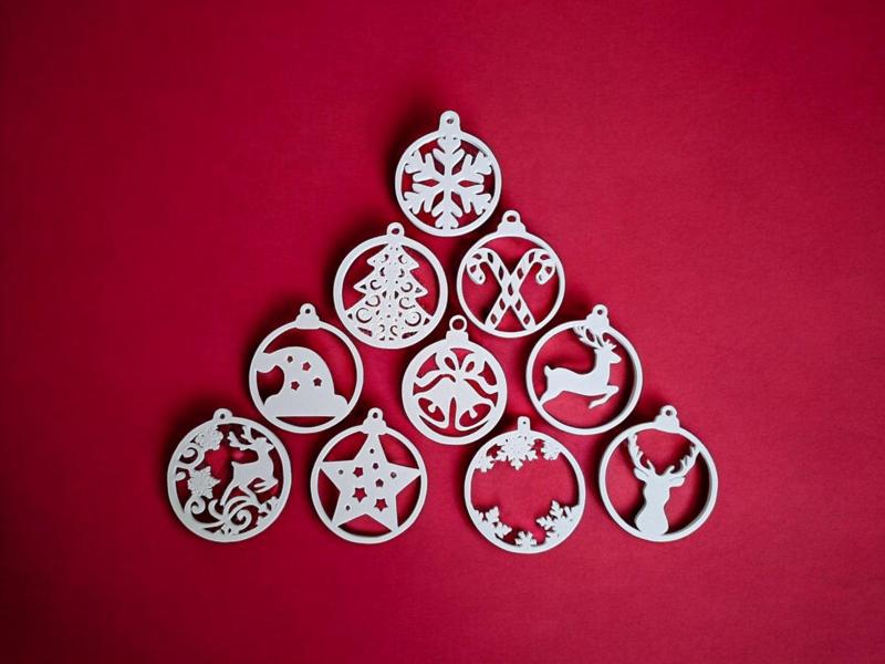 10 Piece Christmas Tree- Ornament Hanger Set