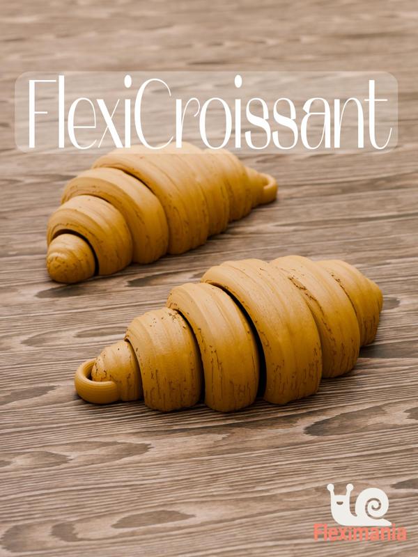 Quirky Croissant Flexible Articulated Toy