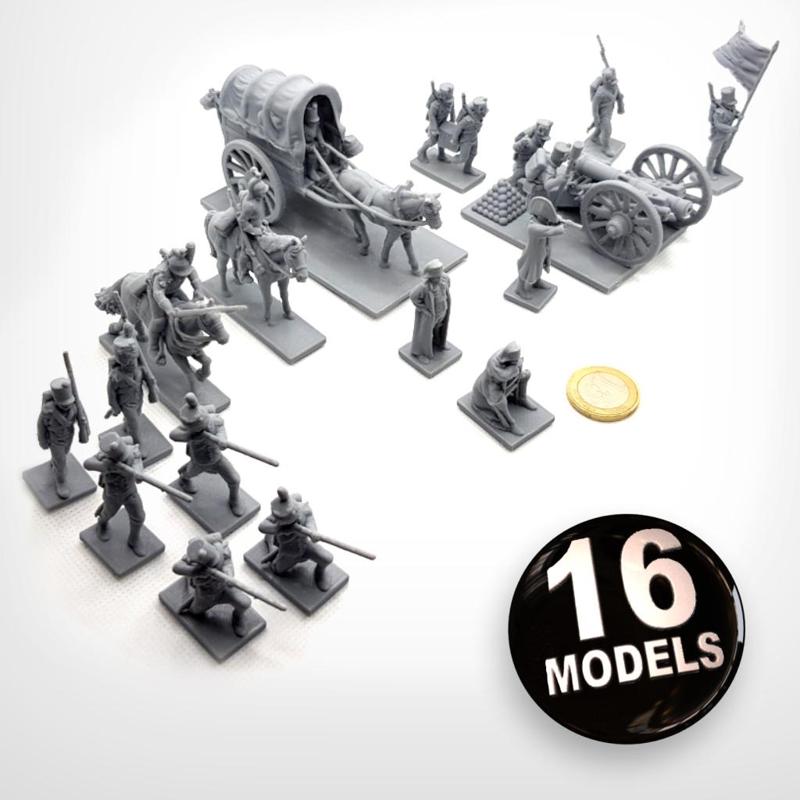 Mini Napoleonic Soldiers Bundle Pack.