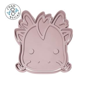 Dragon - Animal Kawaii Heads (no 19) - Cookie Cutter - Fondant - Polymer Clay