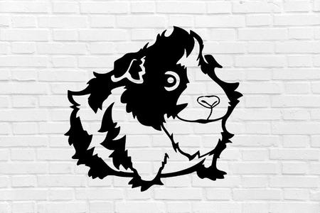 guinea pig guinea pig mural realistic art