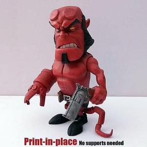 Mini Hellboy Animated Style PRINT IN PLACE