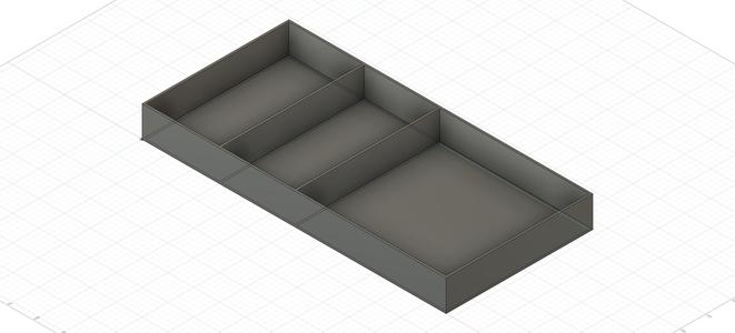 Drawer Tray 3 compatible to IKEA ALEX- Schubladeneinsatz