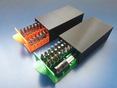 Hex bit storage box