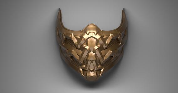 Mortal Kombat - Scorpion Fan Art Cosplay Mask