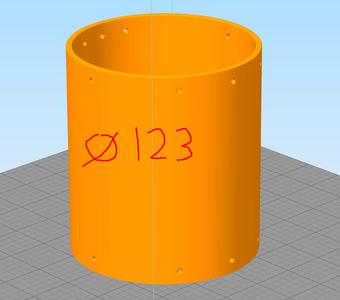 Open Sim Shifter H - Printed Body (Ø110) L123