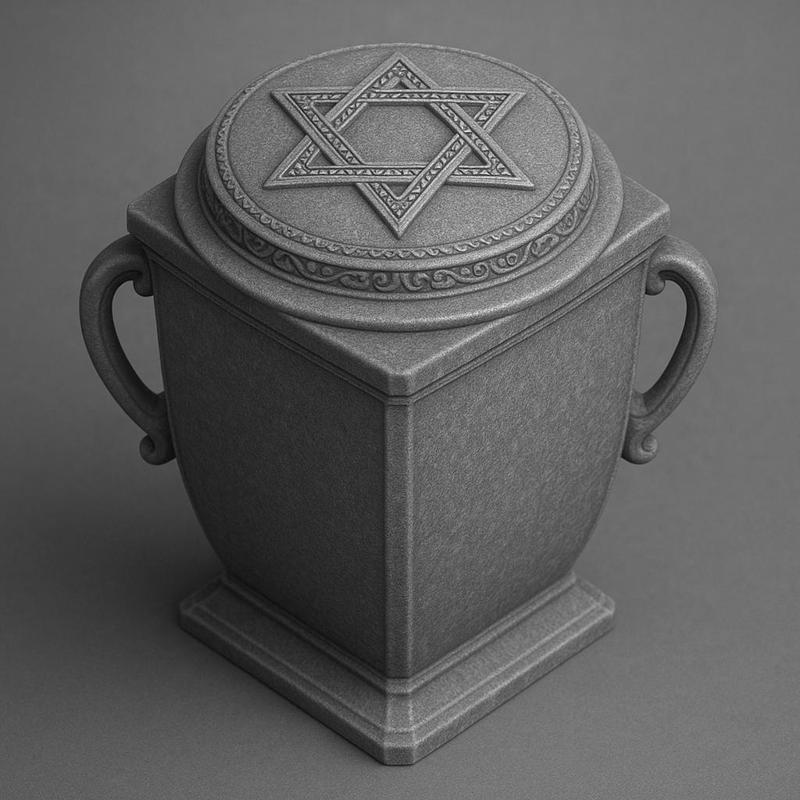 Israeli Jewish cinerary urn STL FILE