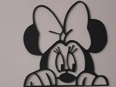 Minnie mouse wall art
