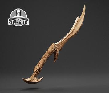 Daedric Dagger Skyrim Life Size Prop STL