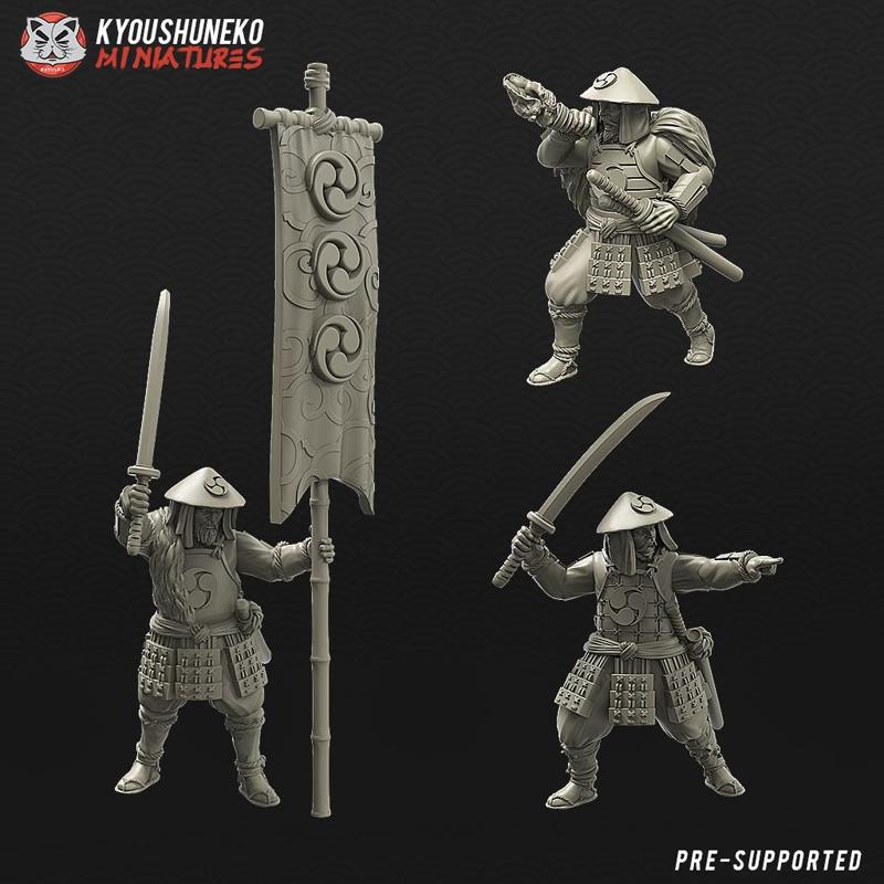 japanese ashigaru command group