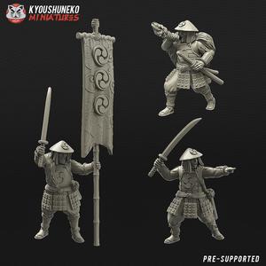 japanese ashigaru command group