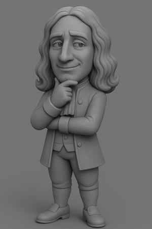 Isaac Newton - STL FILE For Printer 3D