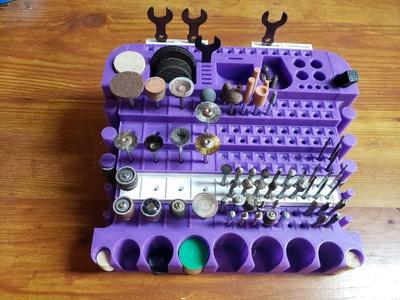 Workbench Dremel Bit Storage