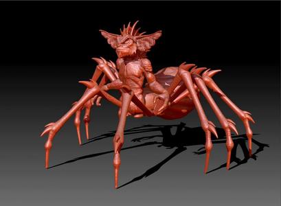 spider gremlin, spider gremlin, spider gremlin, stl obj , gremlins 2