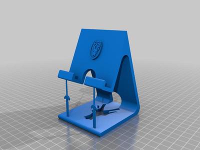 Skyrim inspired phone stand