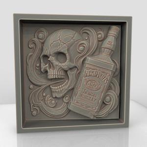 Jack Daniels Skull Decor - 7