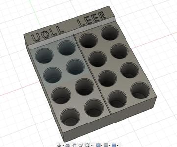 18650 8x8 Organizer Voll/Leer
