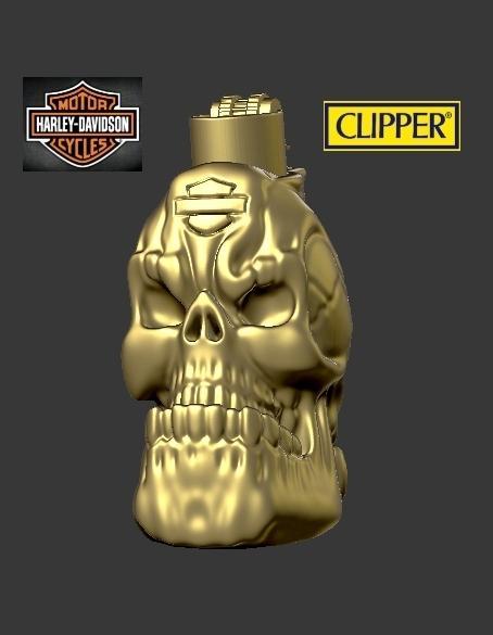 CLIPPER CIGARETTE LIGHTER CASE - HARLEY DAVIDSON