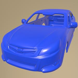 Subaru Legacy Liberty sedan 2010 Printable Car Body