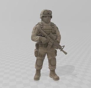 Figure 1/64 - Mexican Soldier (STL Premium - Tribute to the Armed Forces)