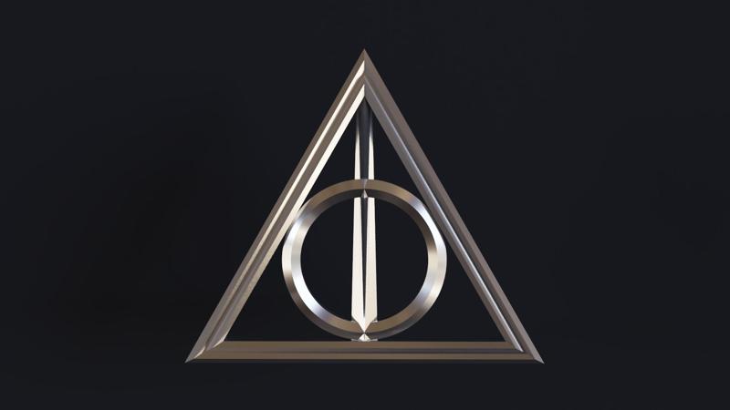 Deathly hallows decoration