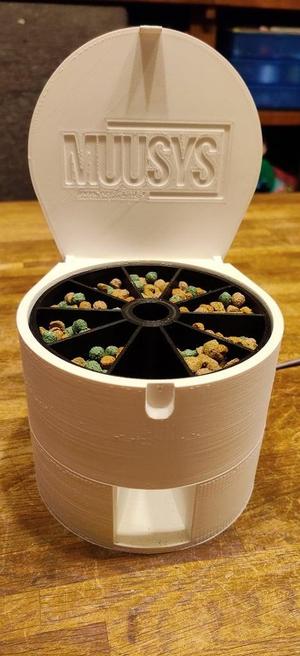 Rotating Automatic Kibble Feeder Cats/Bunny/Small Pets