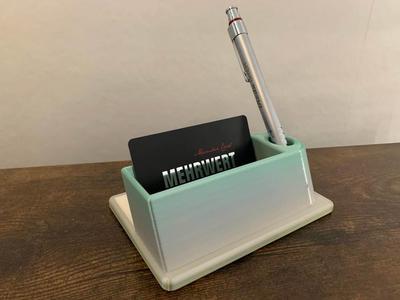 Business Card & Pen Holder