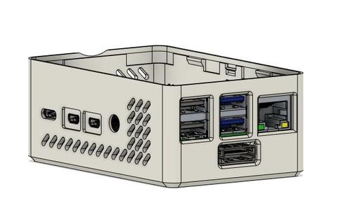Case for Raspberry Pi 4 with HDMI to CSI-2 Adapter and 40mm Fan