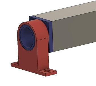 Mount for 20x20 mm Alu profile
